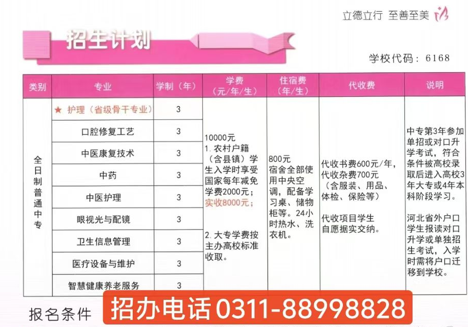 2025年秋招｜石家莊天使護士學(xué)校招生簡章